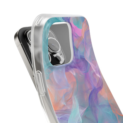 Dreamy Teal Flow - Flexi iPhone 16 Phone Case