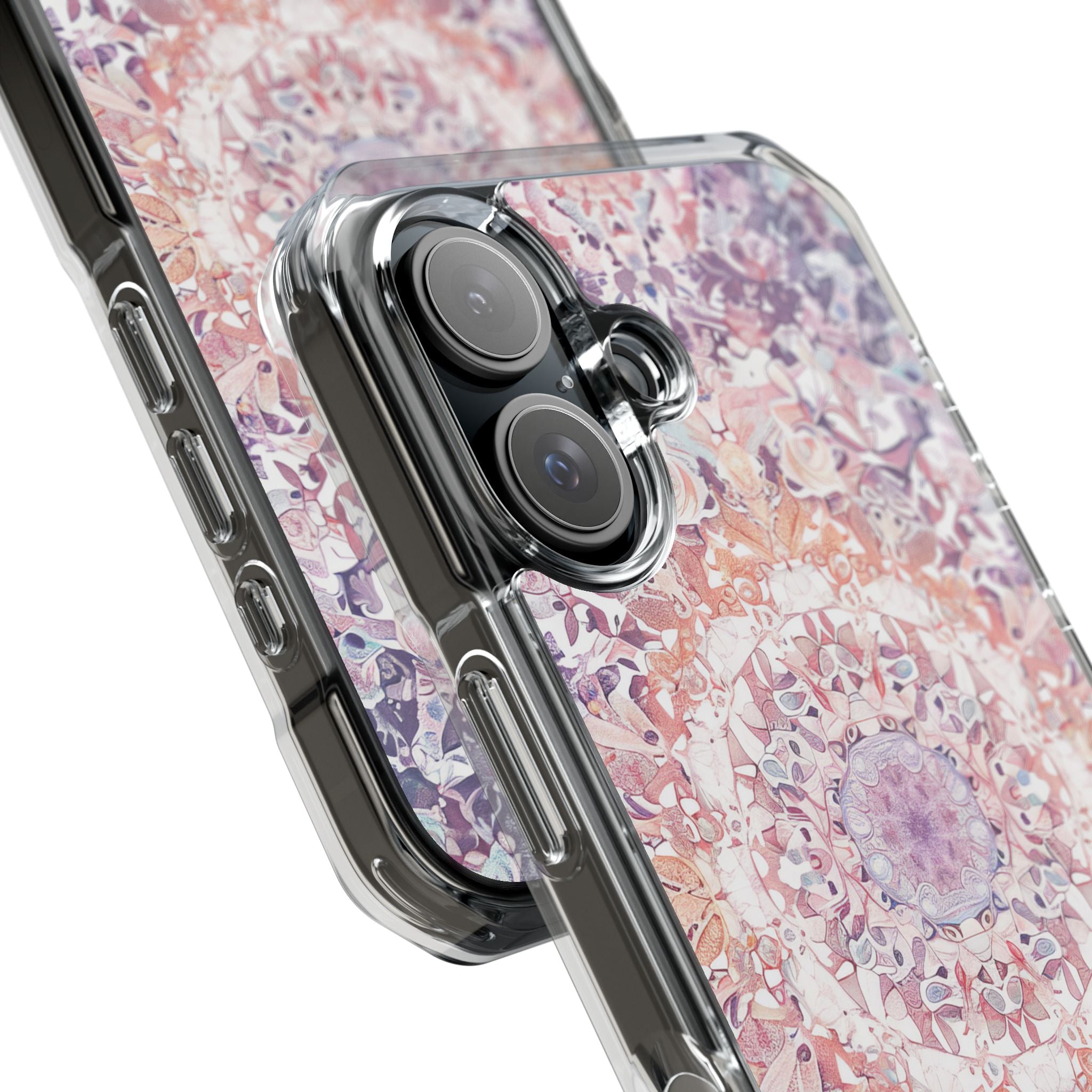 Purple Pink Mandala - Clear Impact iPhone 16 Phone Case