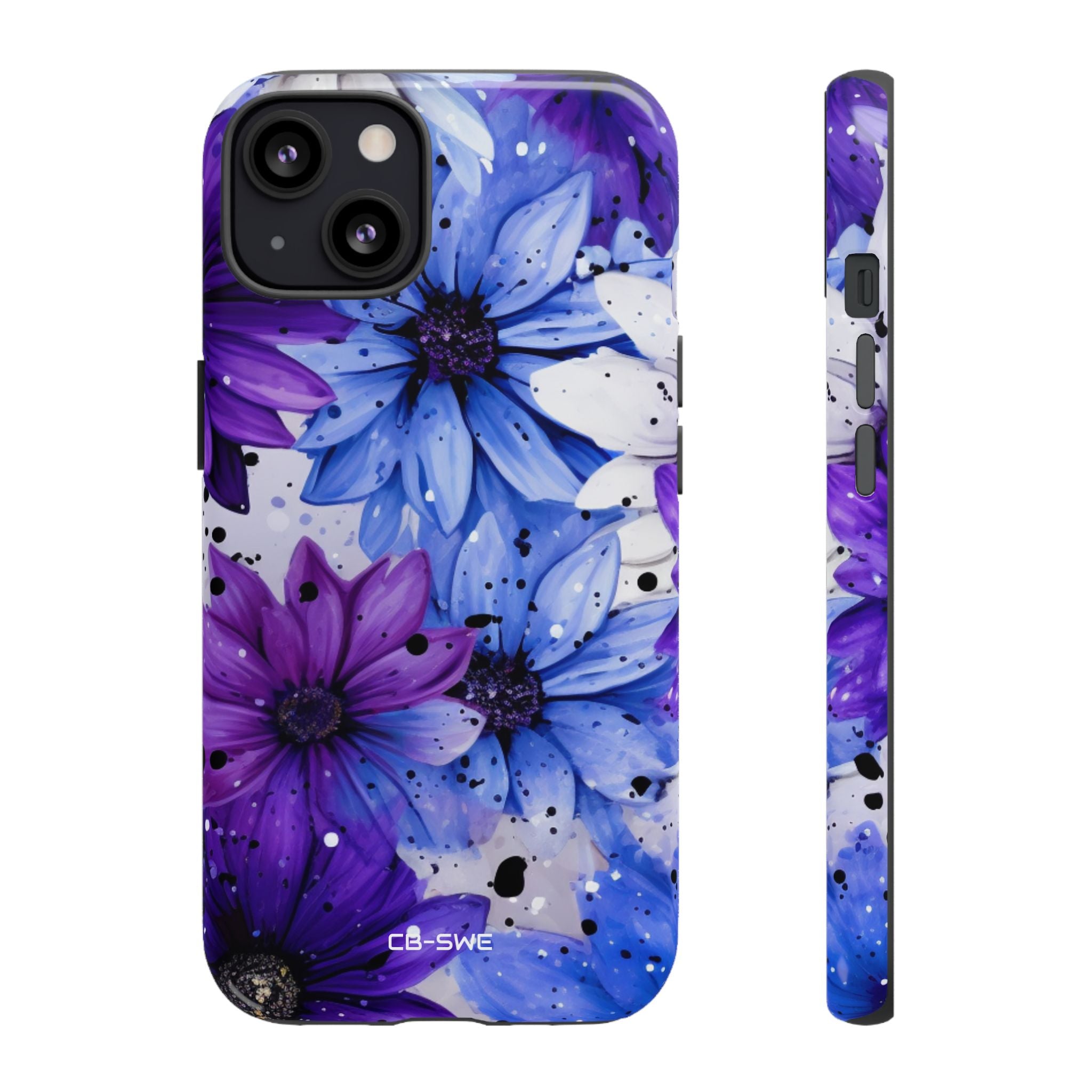 Vivid Splattered Blooms - iPhone Case