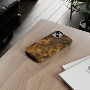 Gold Sand Ink Art iPhone Case (Protective) Phone Case