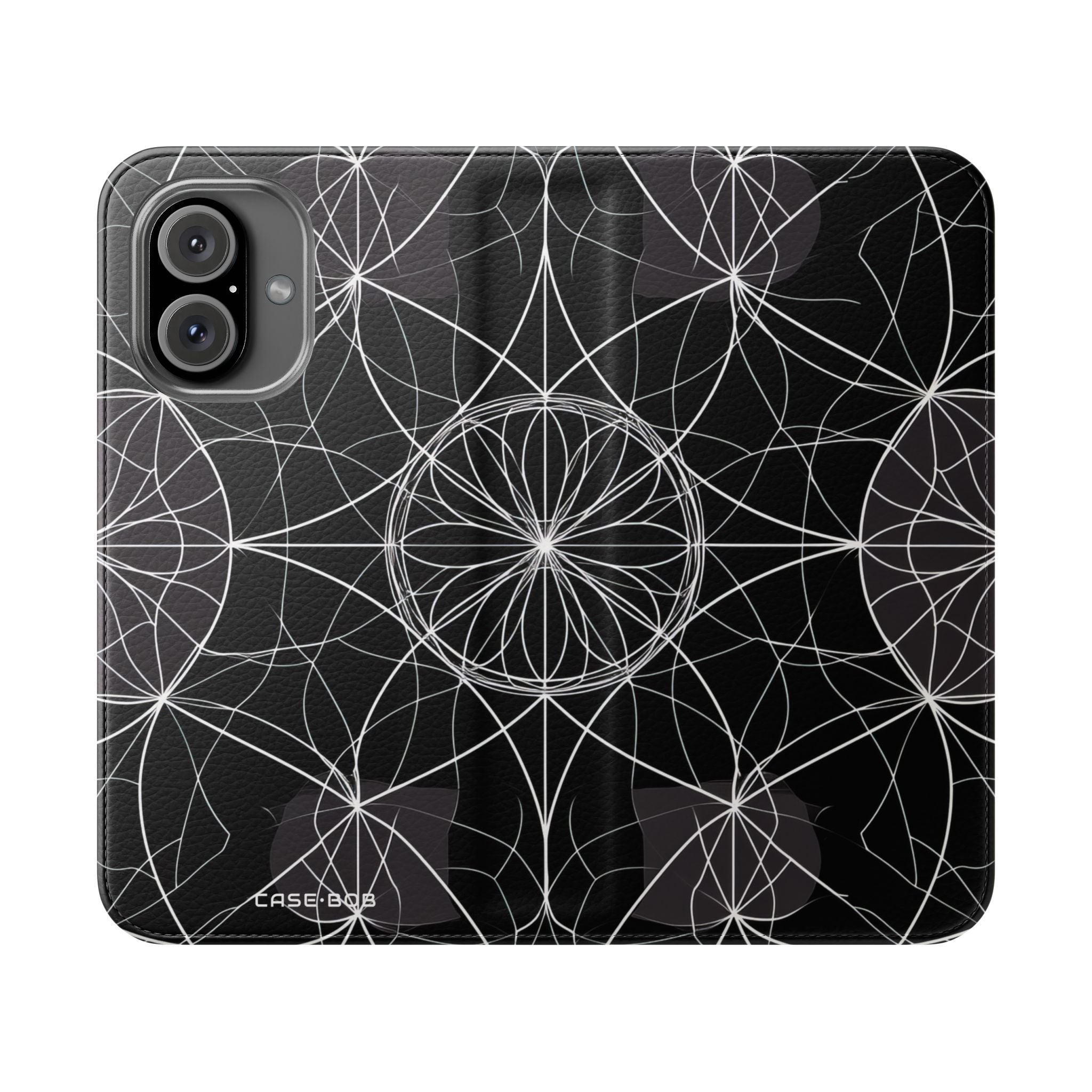 Valkoinen Mandala Radiance - iPhone 16 Case - Lompakko