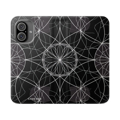 Valkoinen Mandala Radiance - iPhone 16 Case - Lompakko