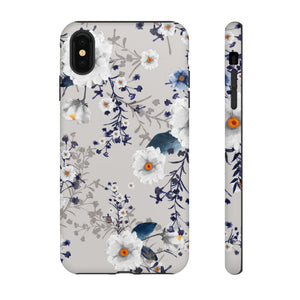 Watercolor Blue Summerflowers - Protective Phone Case