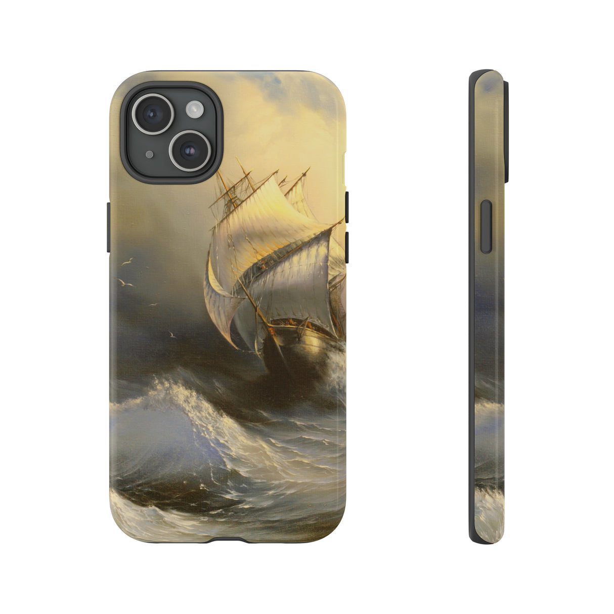 Oil painting - Ancient sailing vessel - Protective Phone Case