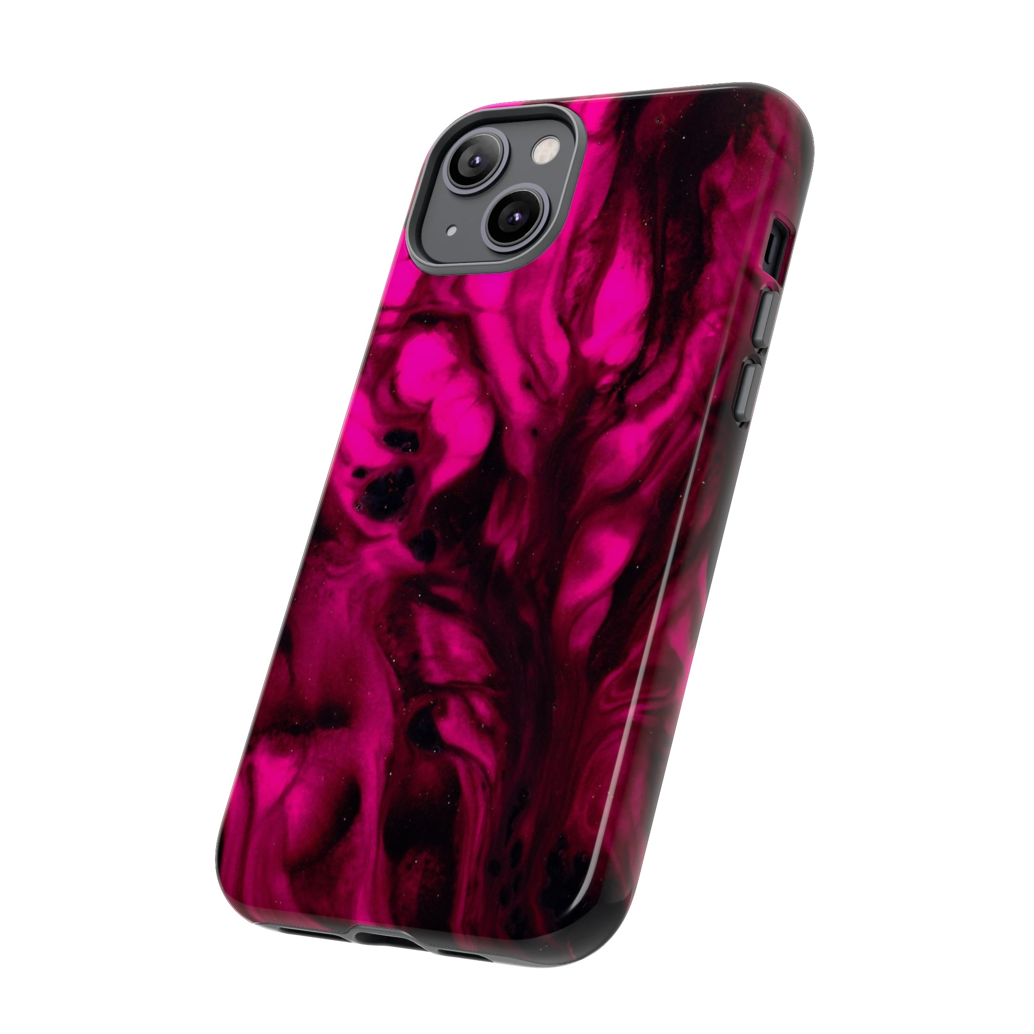 Bright Pink Ink Art iPhone Case (Protective) Phone Case