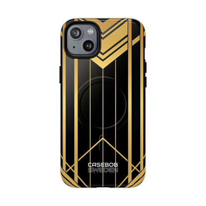 Golden Geometric Symphony iPhone 14 - Tough+