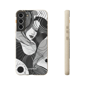 Fluid Noir Rhythm | Biodegradable Phone Case