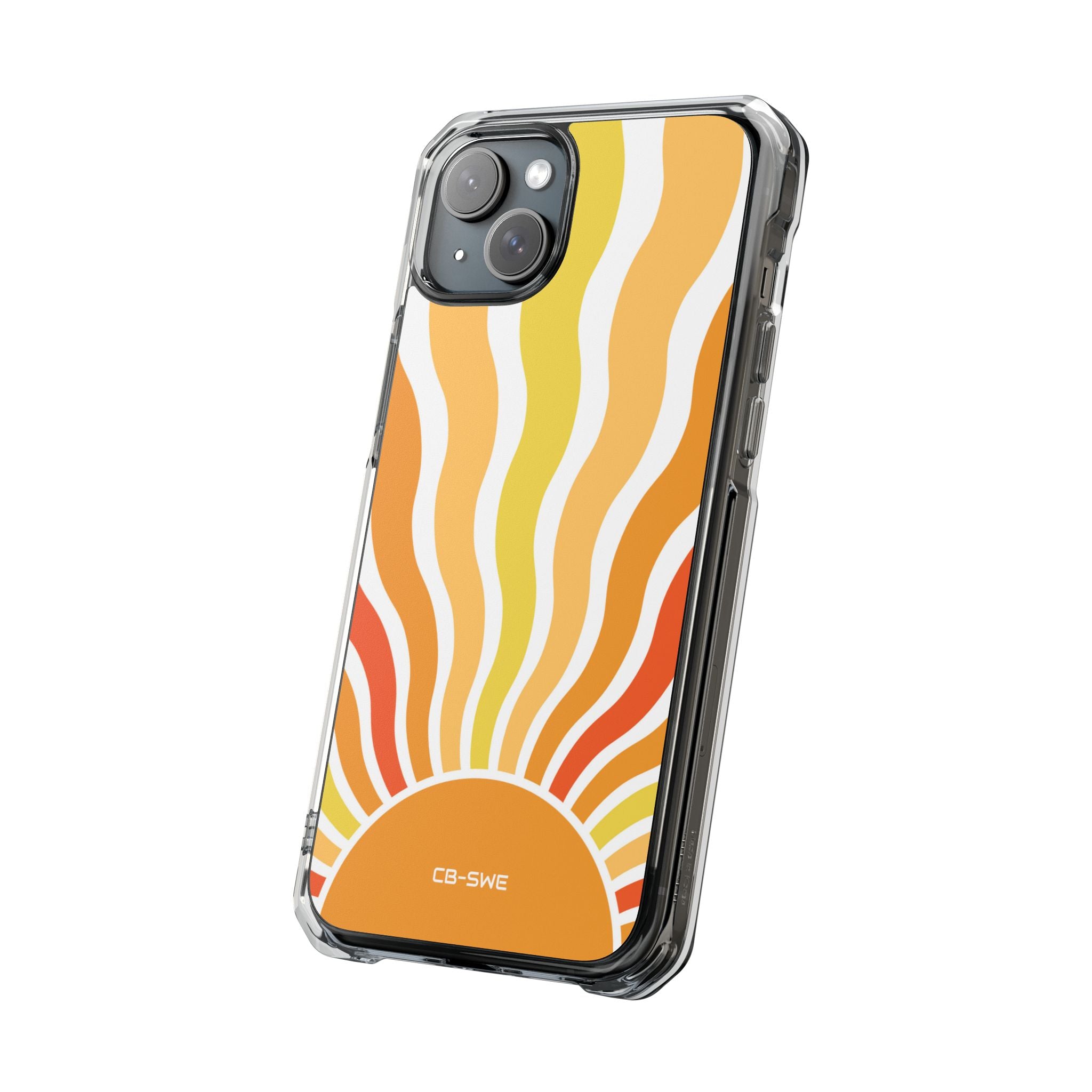 Retro Sunshine Waves iPhone Case - Impact