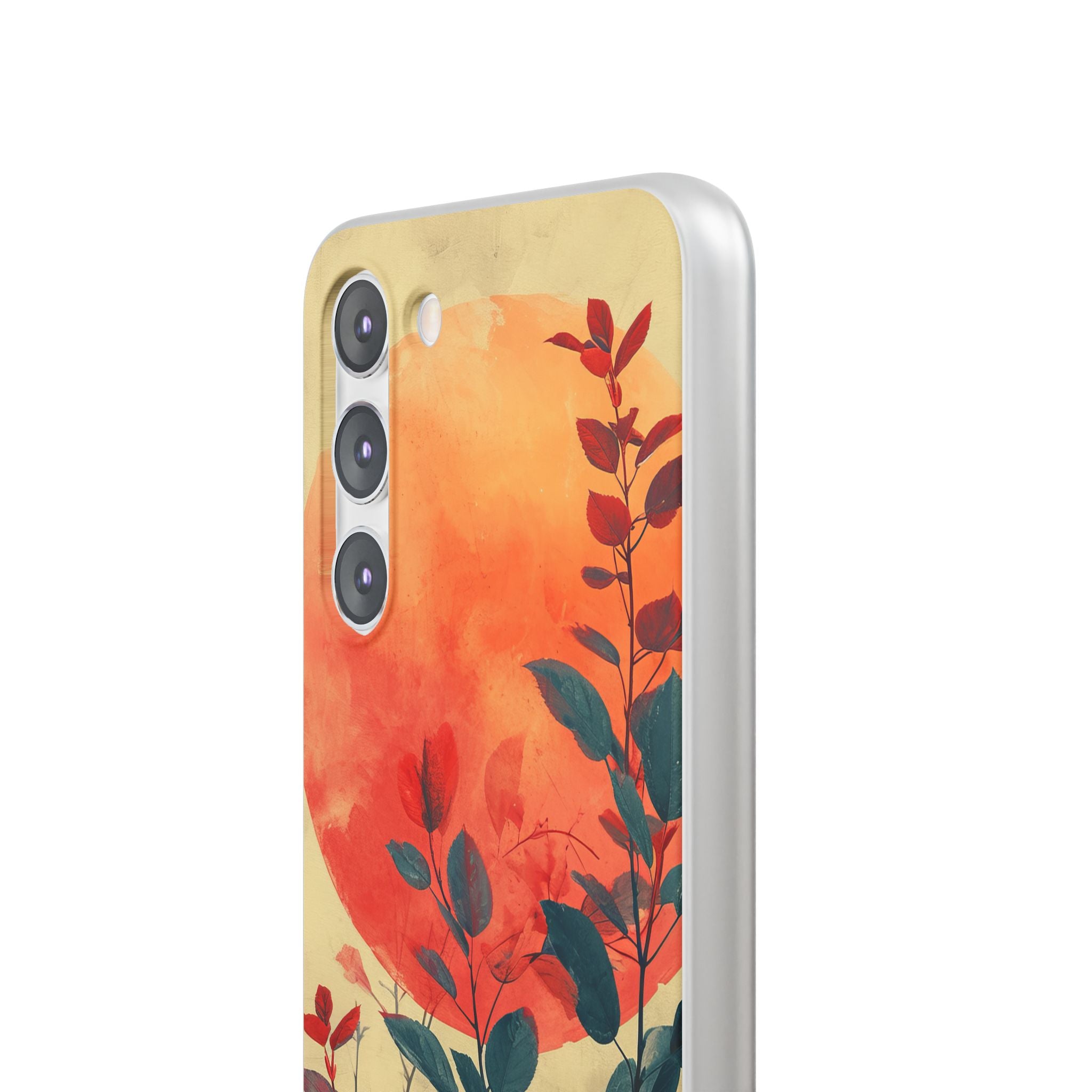 Orange Sun Harmony - Flexi Samsung S23 Phone Case