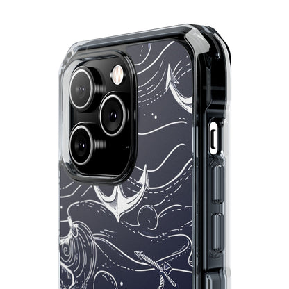 Gradient Anchorflow Waves iPhone 14 - Clear Impact Phone Case