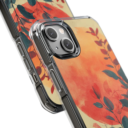 Orange Sun Harmony - Clear Impact iPhone 14 Phone Case