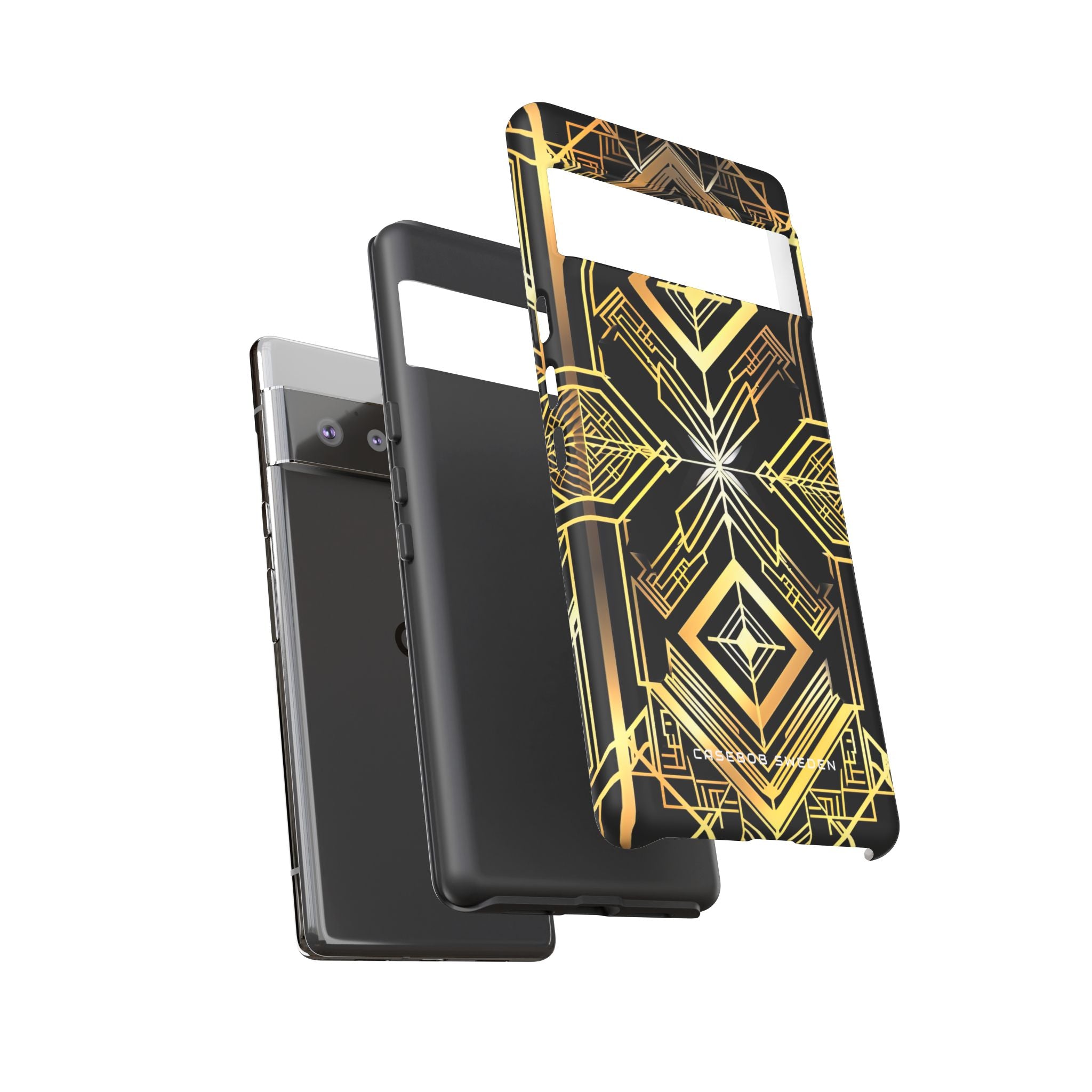 Golden Geometric Opulence Google Pixel 6 - Tough Phone Case