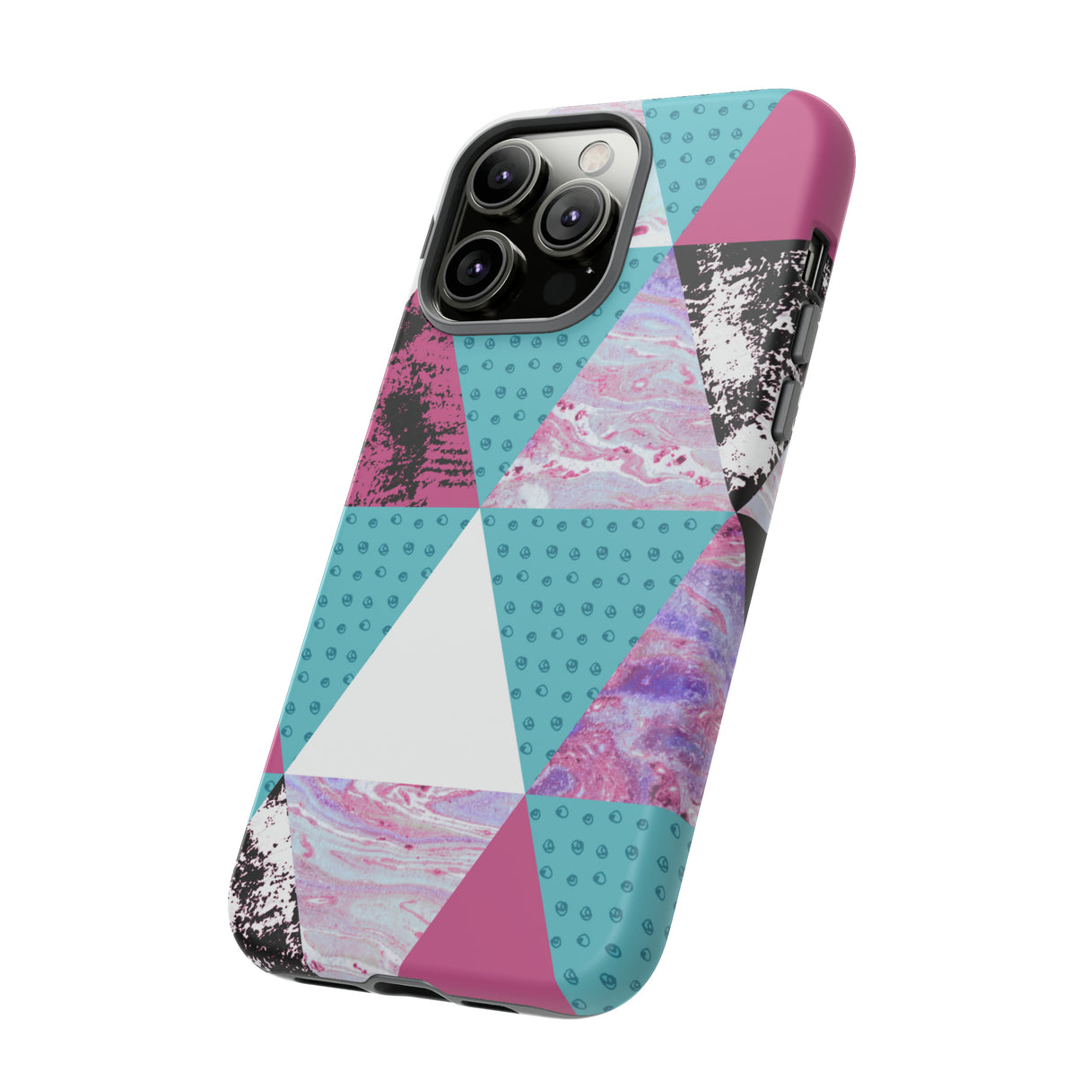 Grunge Triangles - Protective Phone Case