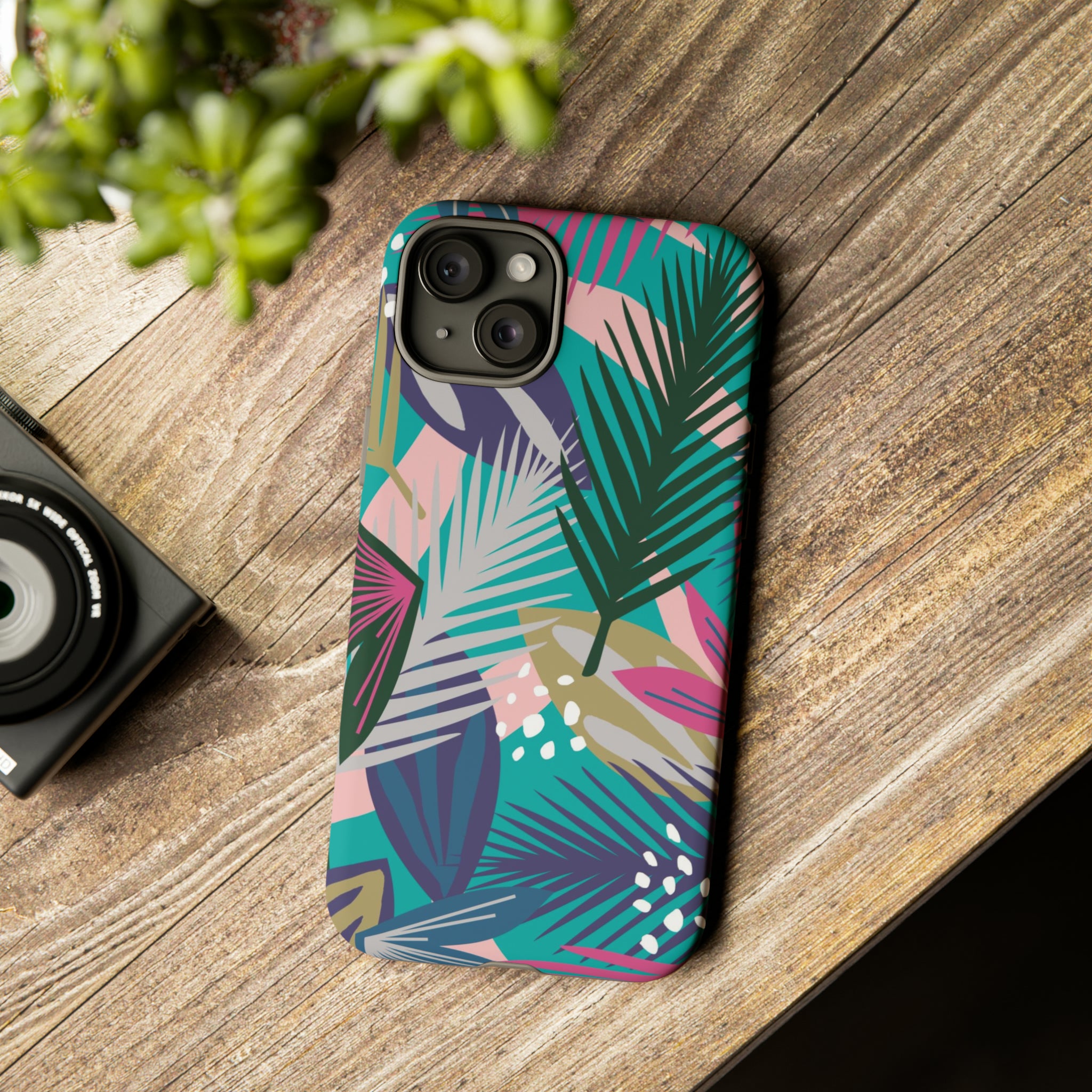 Tropical Leaf Loki - Protective Phone Case