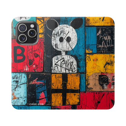 White Orb Graffiti - iPhone 15 Pro Max Case - Wallet