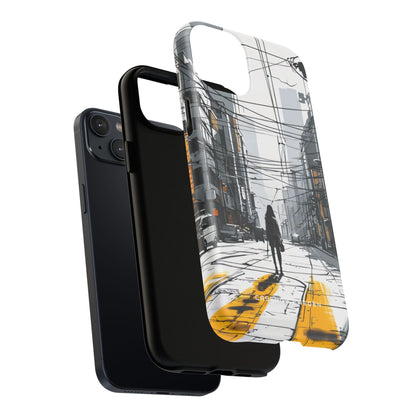 Urban Noir Streetscape iPhone 14 | Tough+ Phone Case