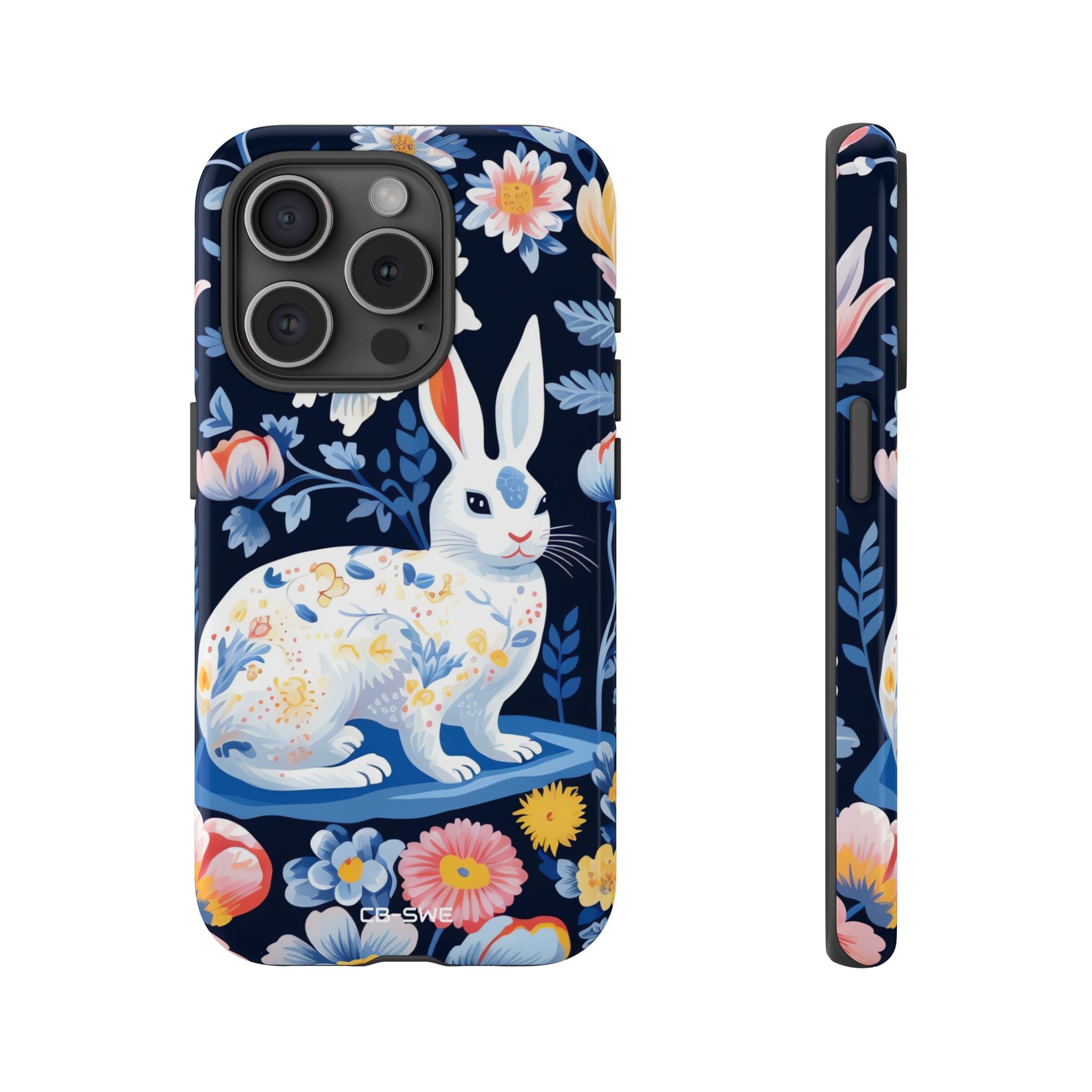 Floral Rabbit Dances - iPhone Case