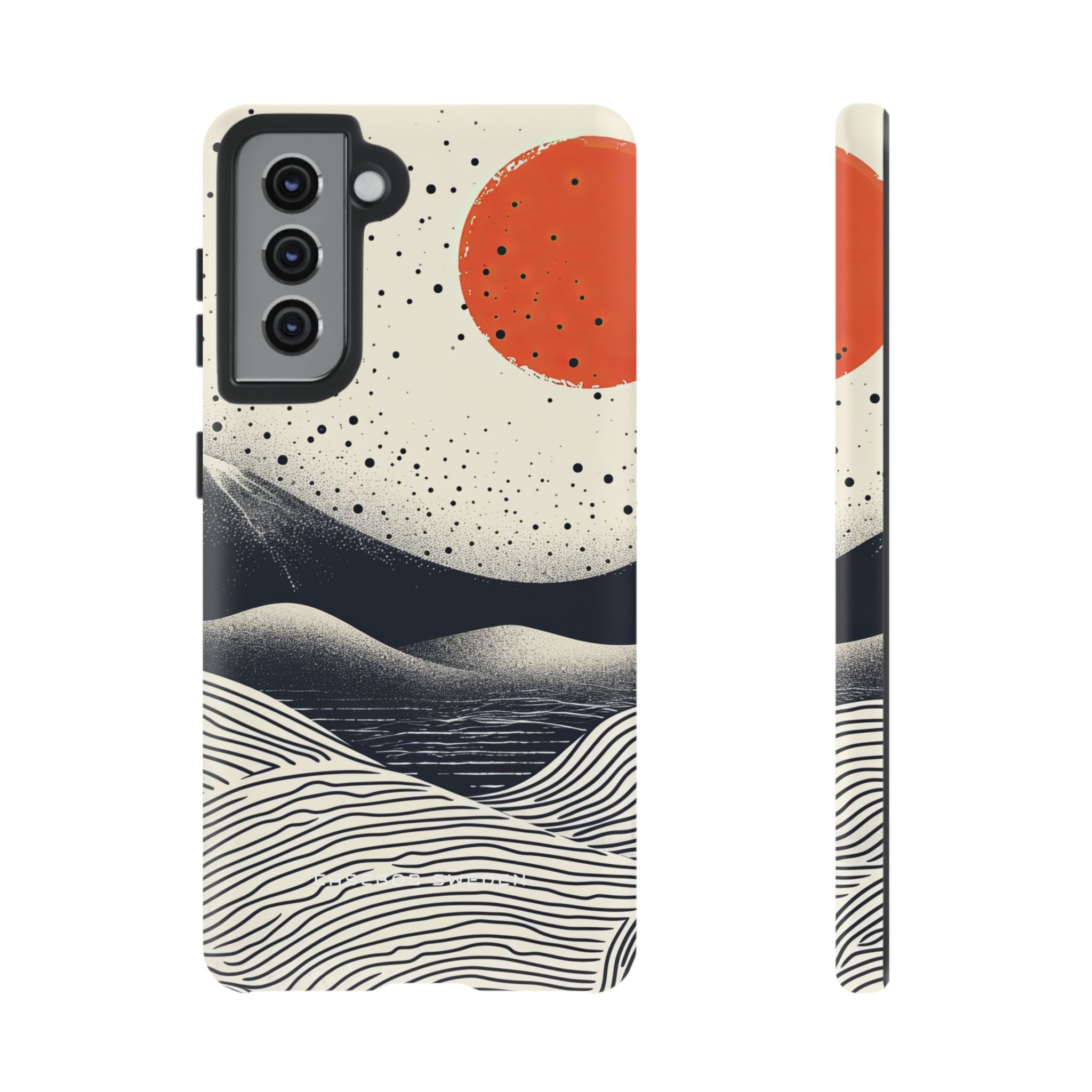 Red Sun Over Flowing Horizons  Samsung S21 - Tough Phone Case