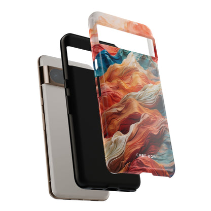 Fabric Peaks Cream Google Pixel 8 Pro Case - Tough