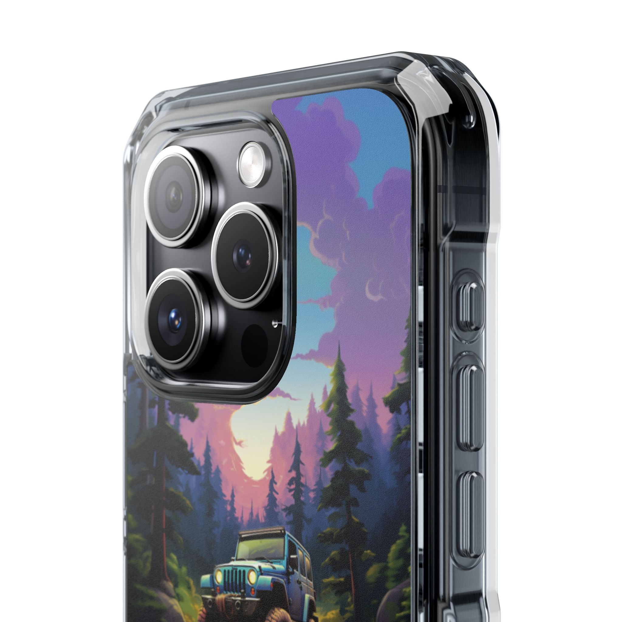 Sunset Forest Drive iPhone Case - Impact