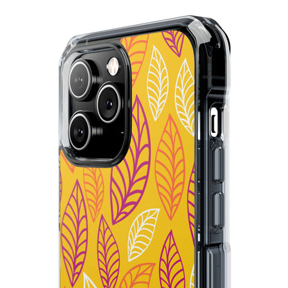 Vibrant Leaf Symphony iPhone Case - Impact