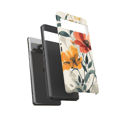 Elegant Floral Harmony Google Pixel 6 - Tough Phone Case