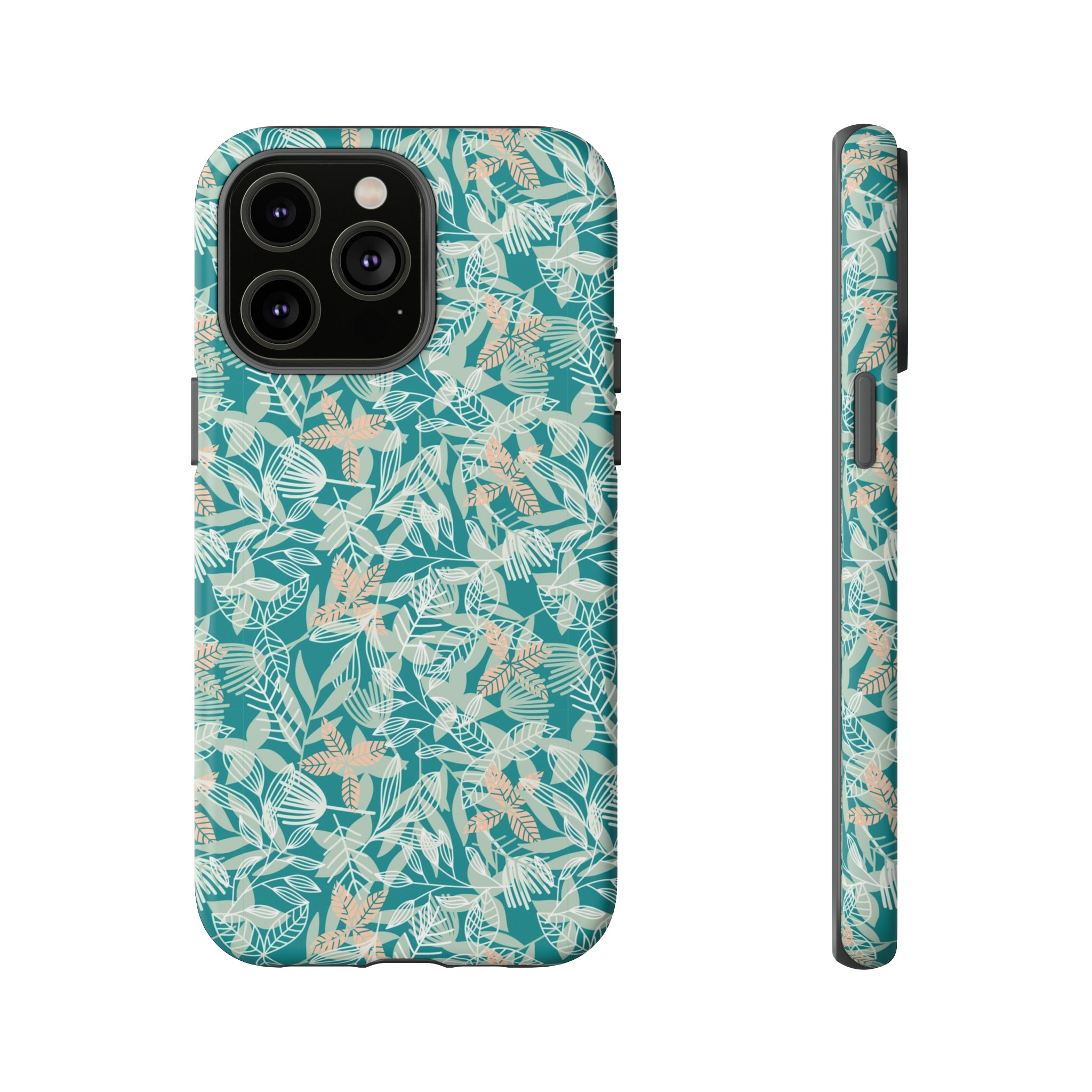 Dark Green Leaf Leaf - Protective Phone Case