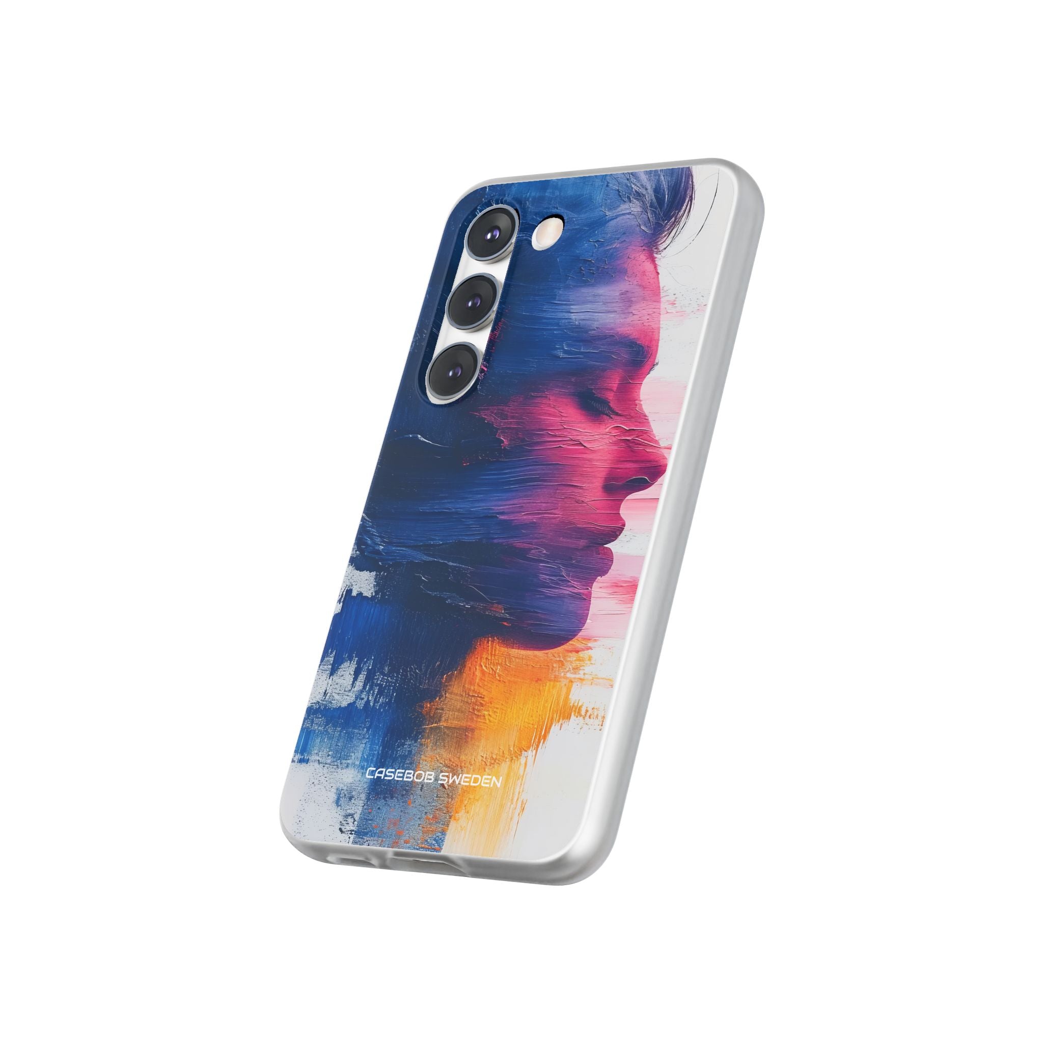 Blue Magenta Portrait - Flexi Samsung S23 Phone Case