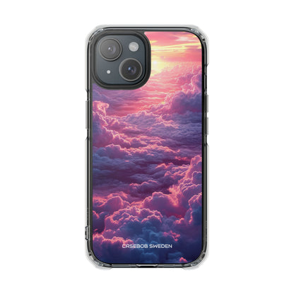 Pink Purple Clouds - Clear Impact iPhone 15 Phone Case