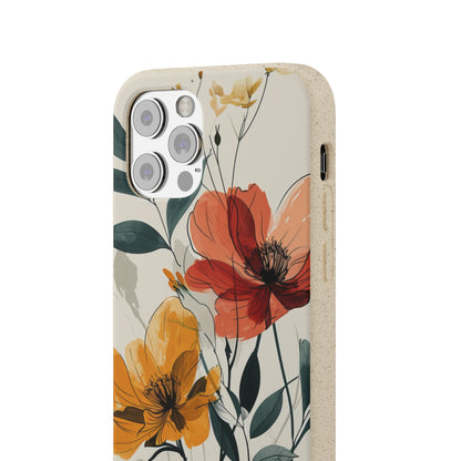 Serene Floral Harmony | Biodegradable Phone Case