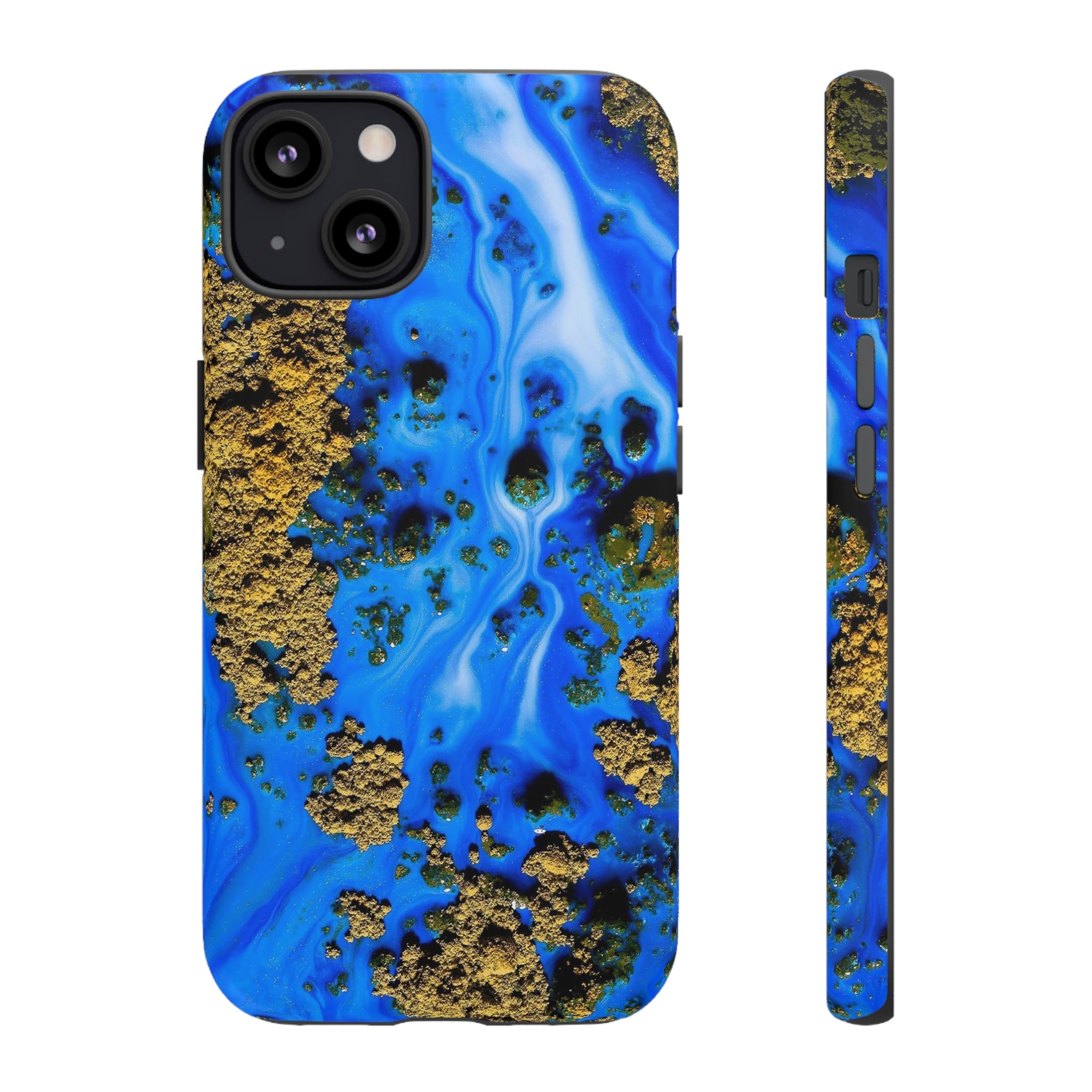 Blue River Ink Art iPhone Case (Protective) iPhone 13 Matte Phone Case