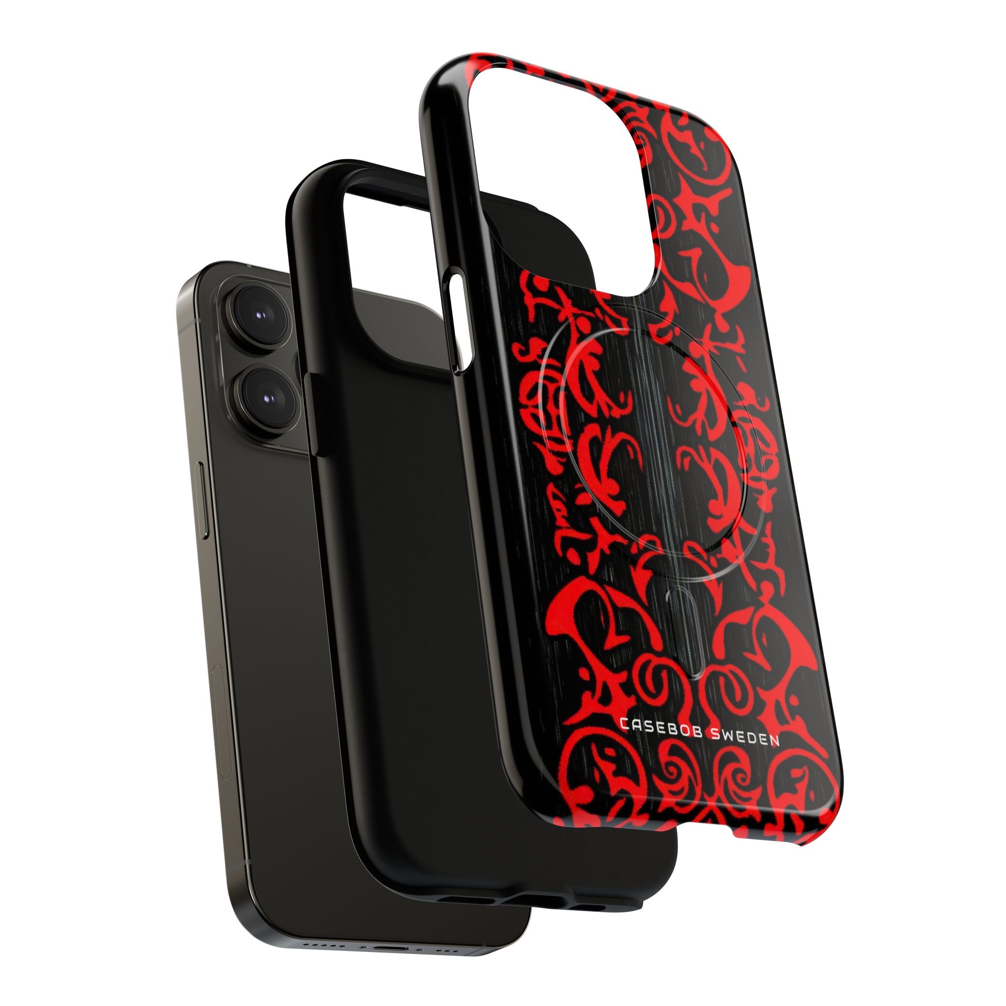 Gothic Crimson Symmetry iPhone 14  Tough+ Phone Case