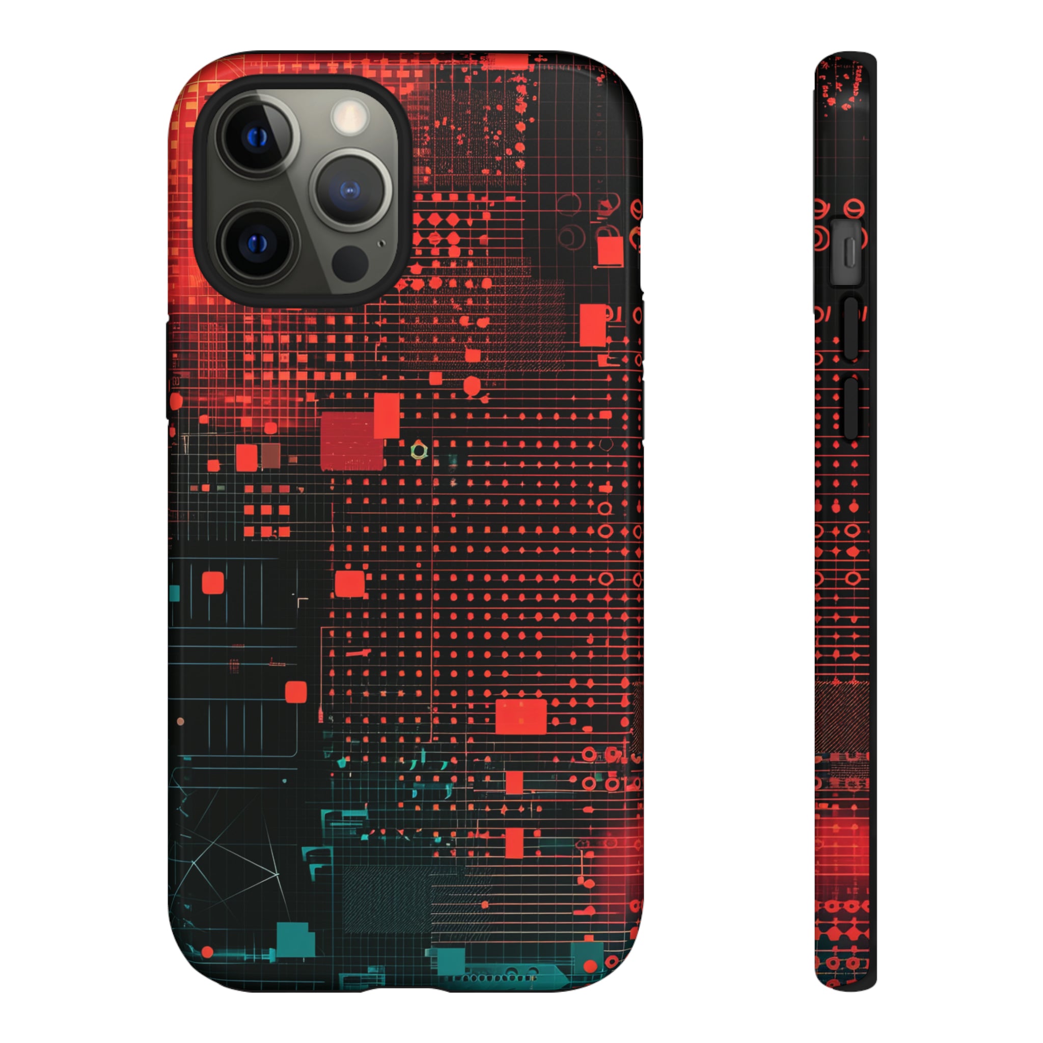 Secure Spectrum: Digital Gradient - Protective Phone Case