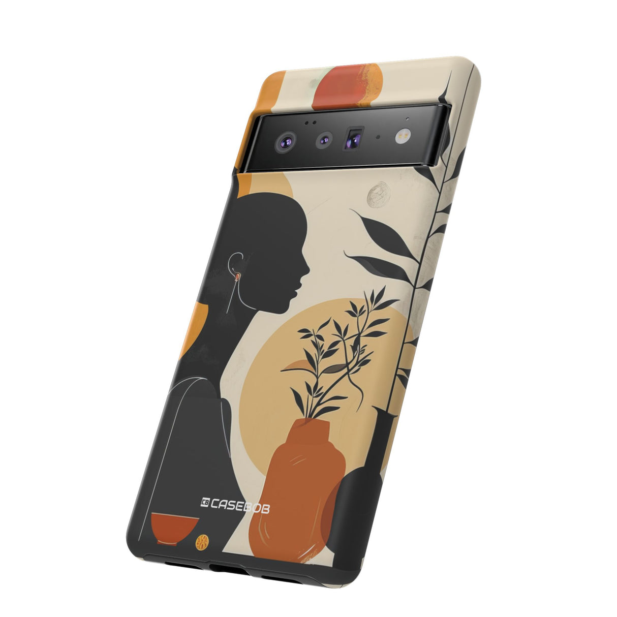 Modern Silhouette Tranquility | Protective Phone Case for Google Pixel