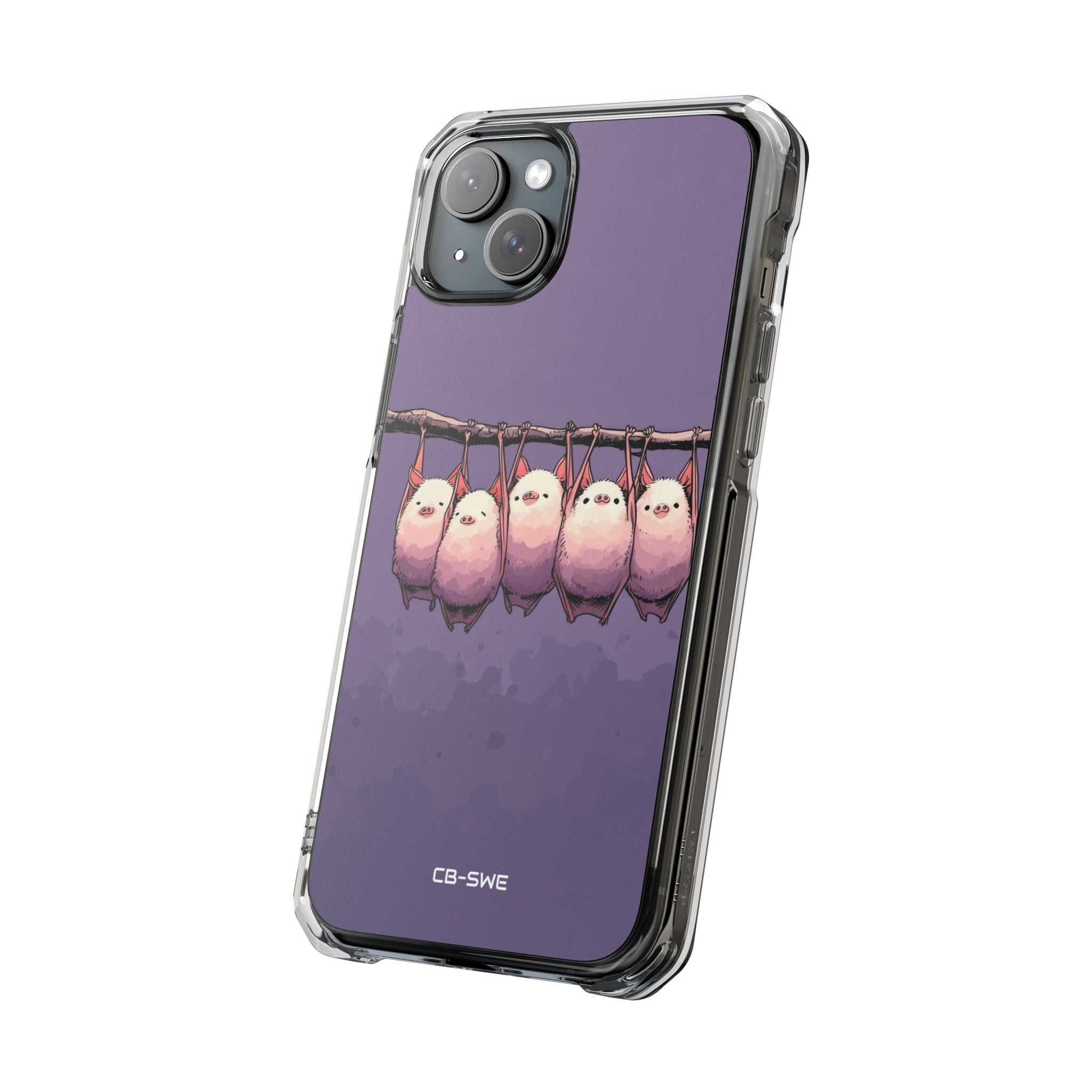 Bats Hang Playfully iPhone Case - Impact
