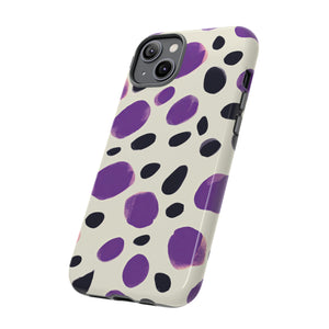 Purple Dot Matrix Case - Protective Phone Case