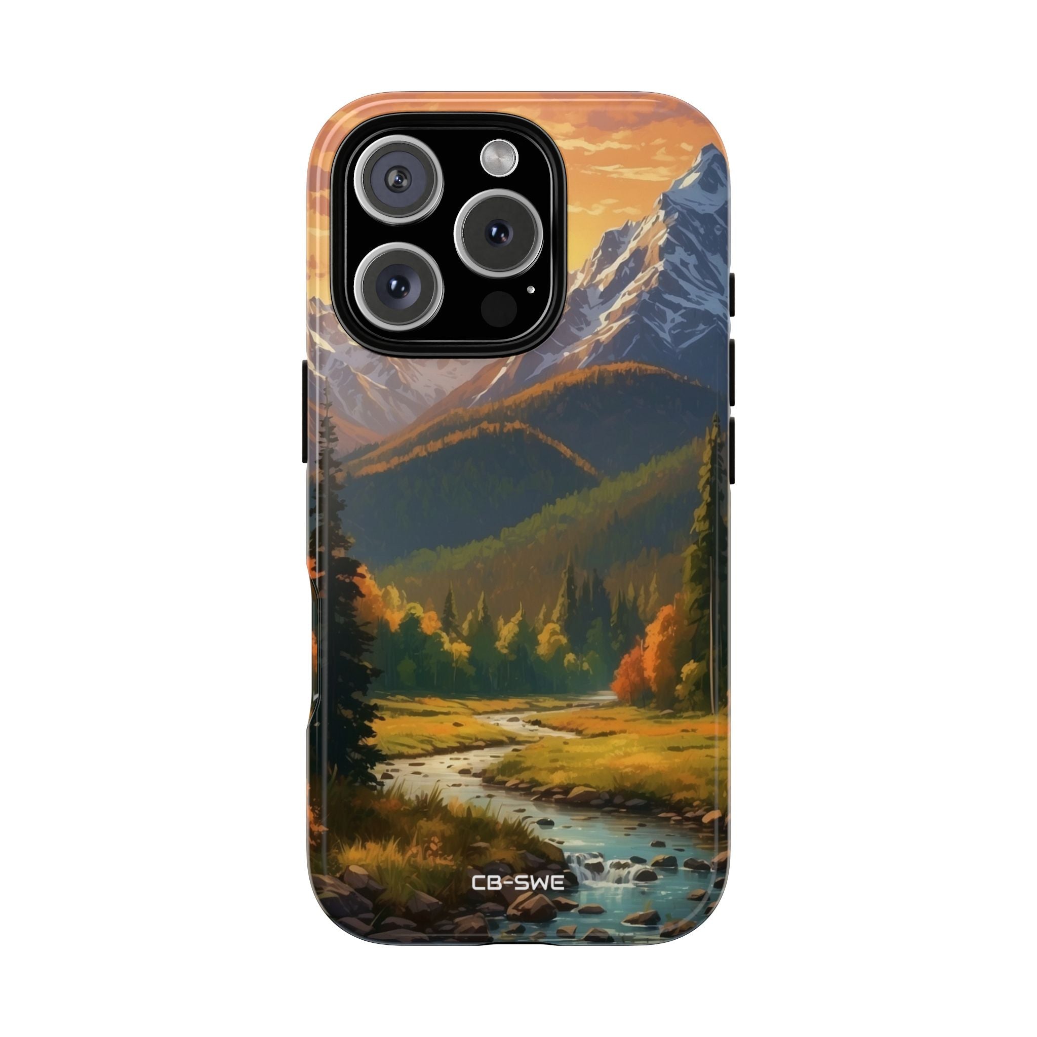Mountain Reflections Glimmer - iPhone Case