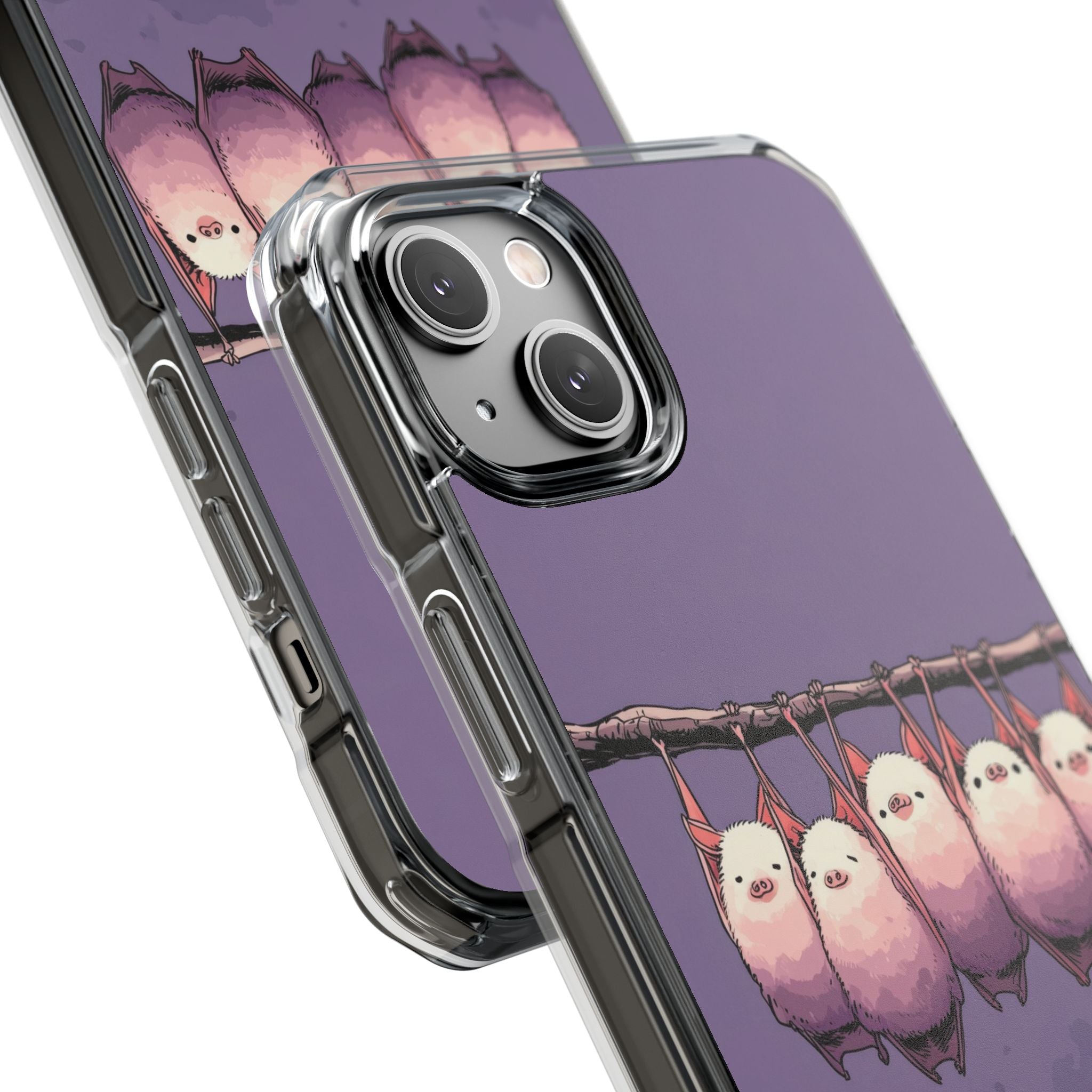 Bats Hang Playfully iPhone Case - Impact