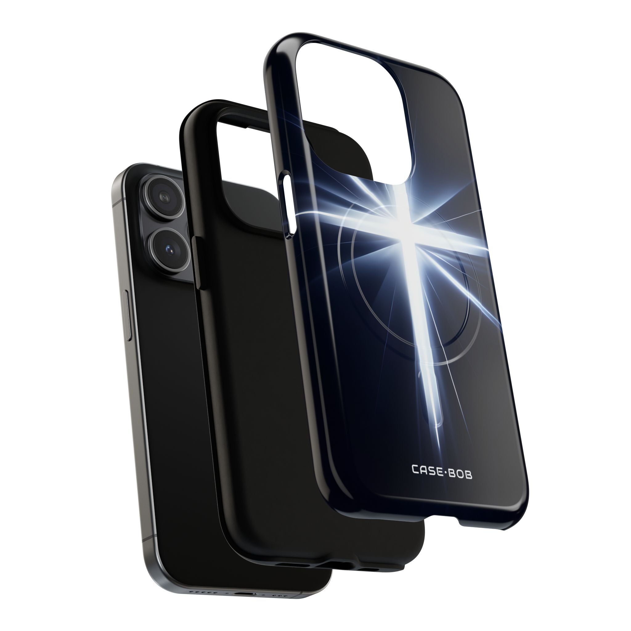 Glowing Crossburst iPhone 15 Pro Case - Tough+