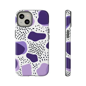 Purple Dots Elegance Case - Schutzhülle fürs Handy