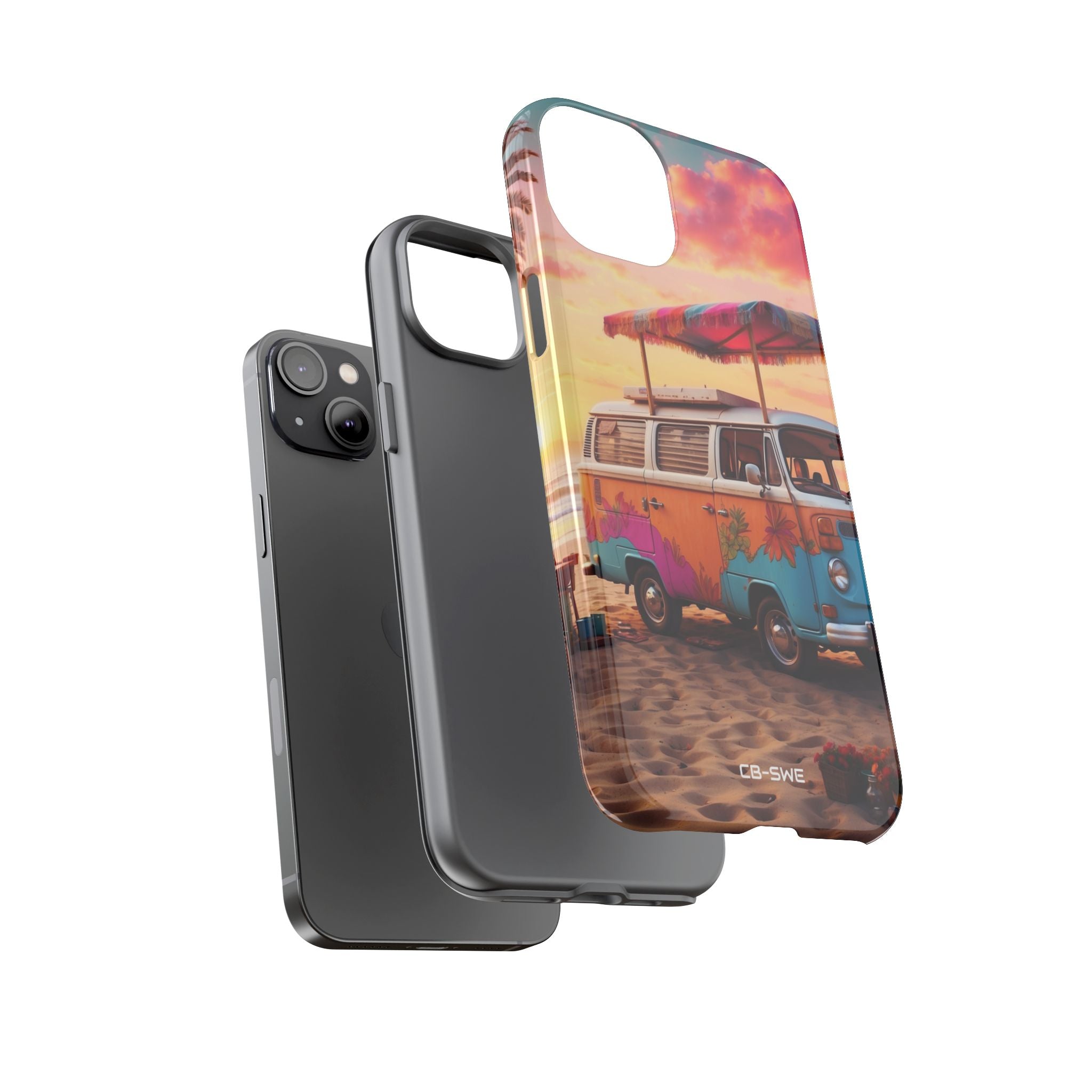 **Van Rests at Shore** - iPhone Case