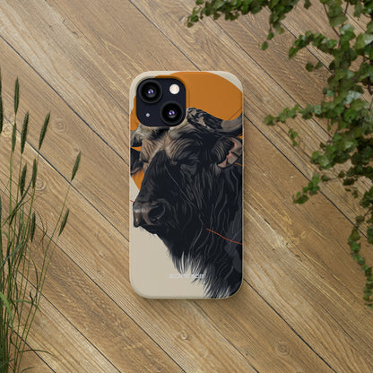 Majestic Buffalo Sun | Biodegradable Phone Case