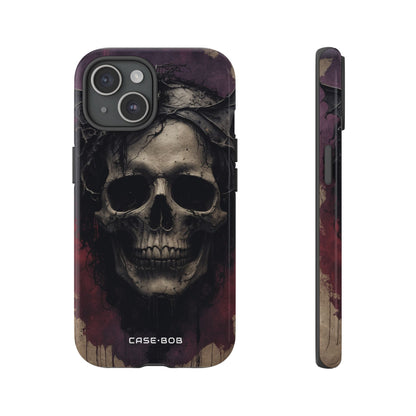 Gothic Skull Crown iPhone 15 Case - Tough