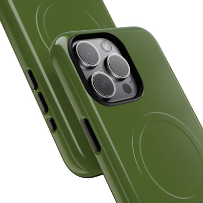 Dark Olive Green iPhone 15 | Tough+ Phone Case