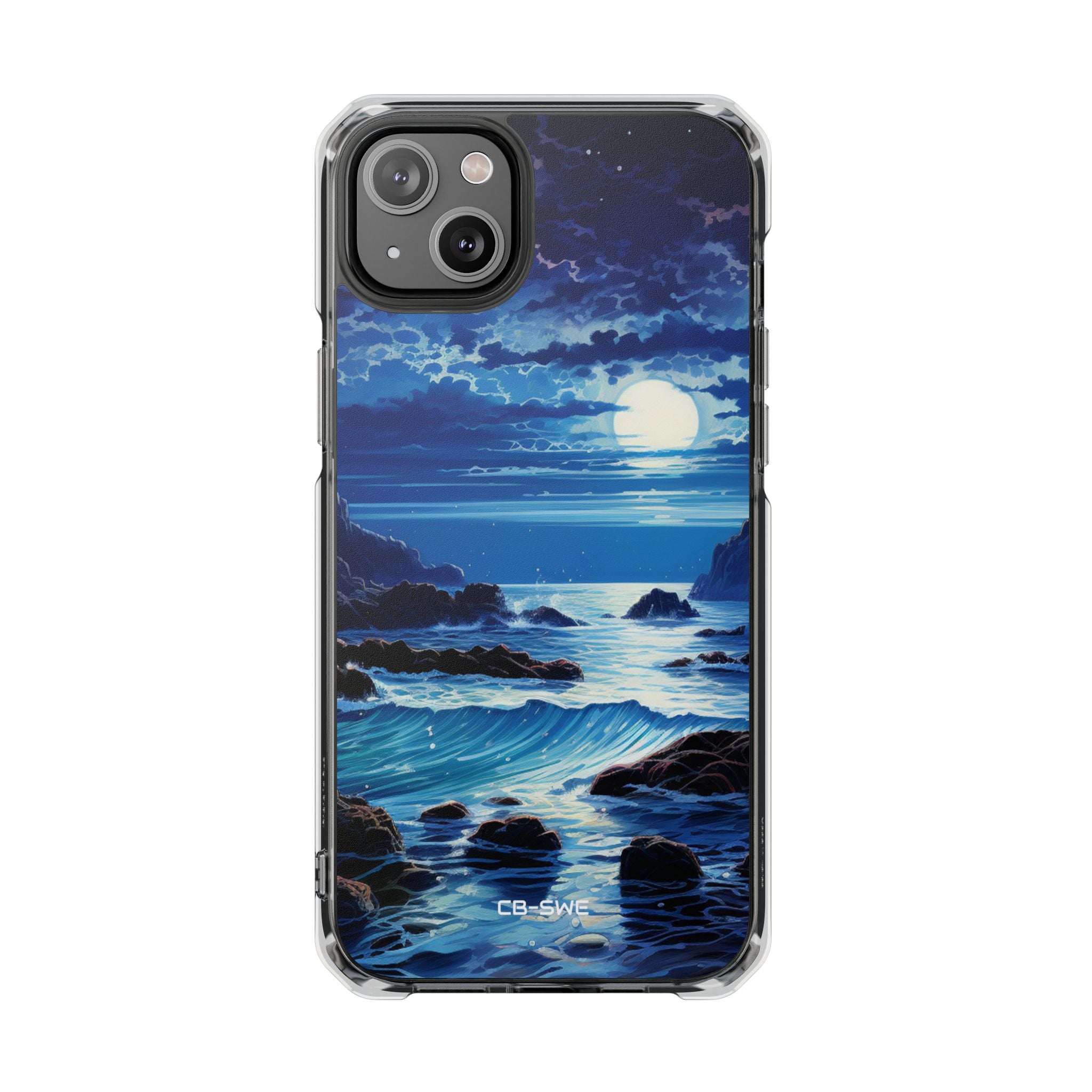 Moonlit Sea Dance iPhone Case - Impact