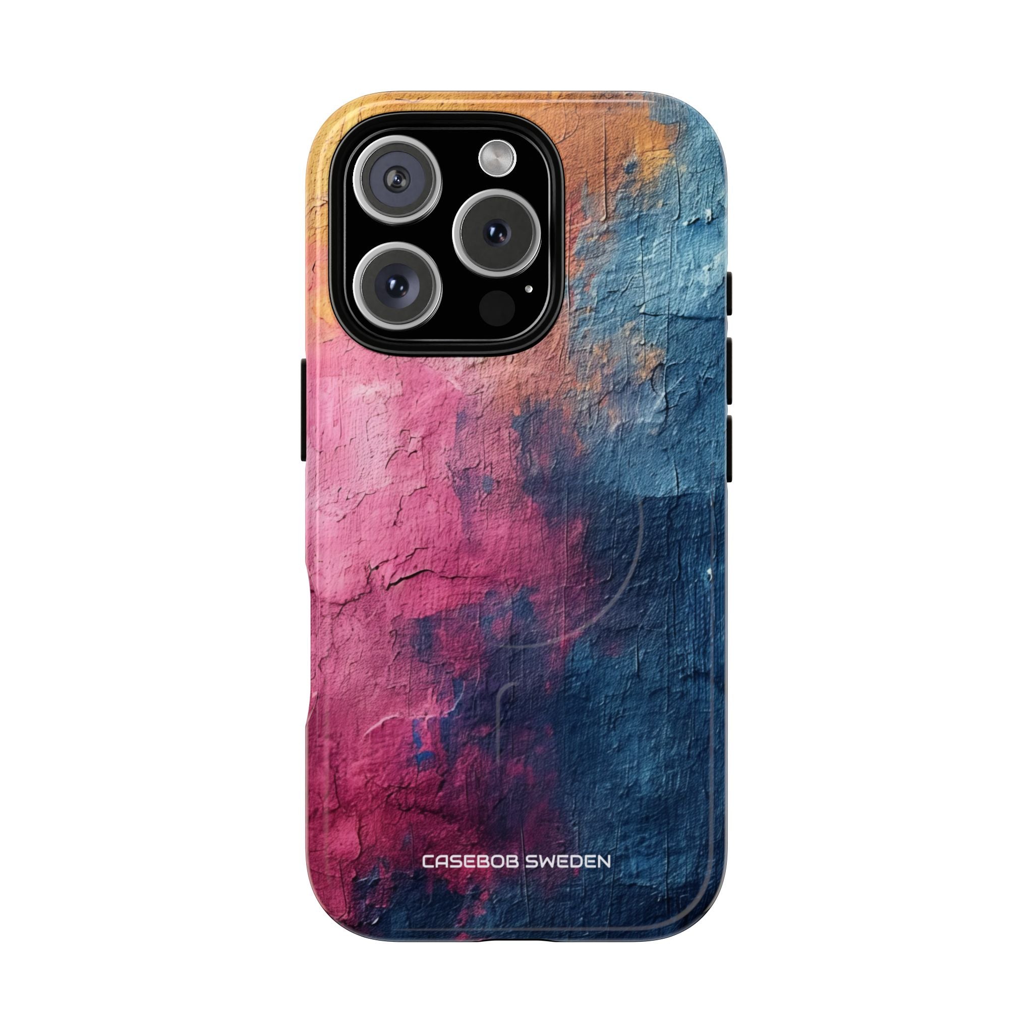 Blue Pink Abstract - Tough+ iPhone 16 Phone Case