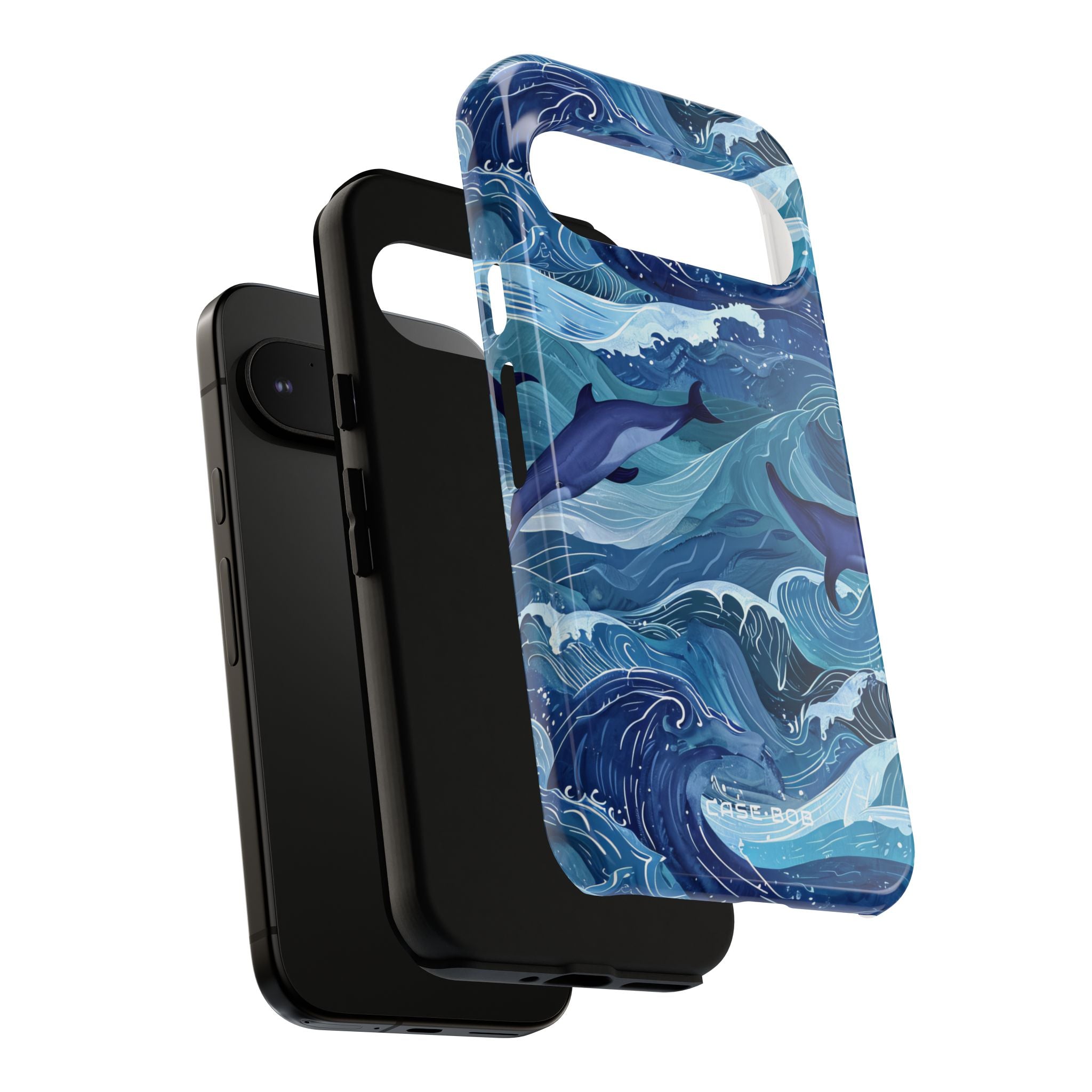 Dolphin Waves Google Pixel 9 Pro Case - Tough