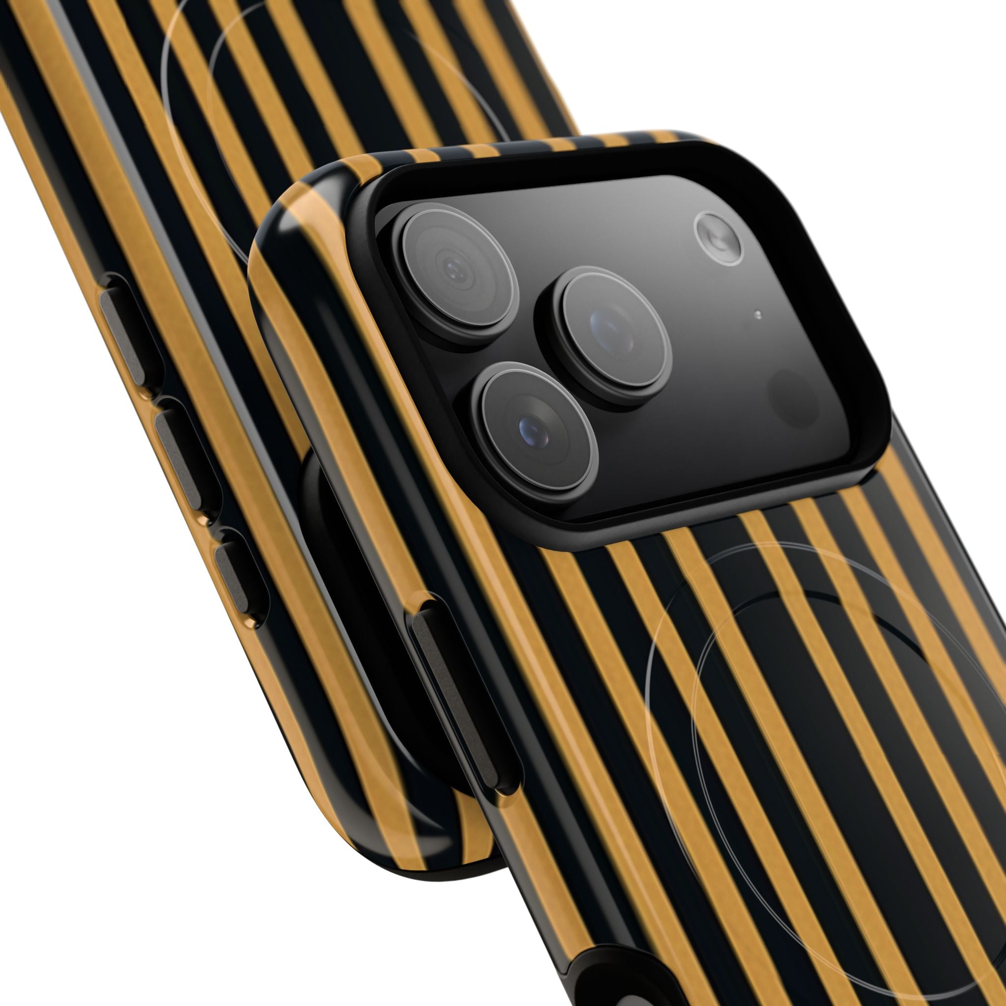 Golden Stripes iPhone 17 Pro Case - Tough+