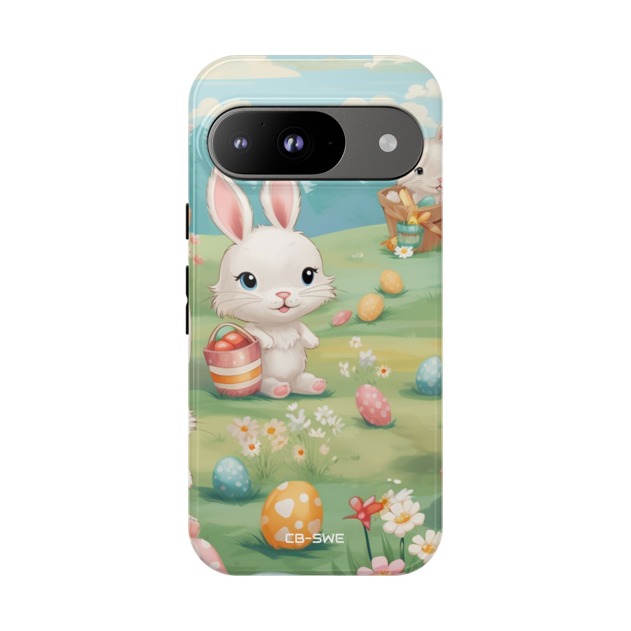Bunnies Hunt Eggs - Google Pixel Case
