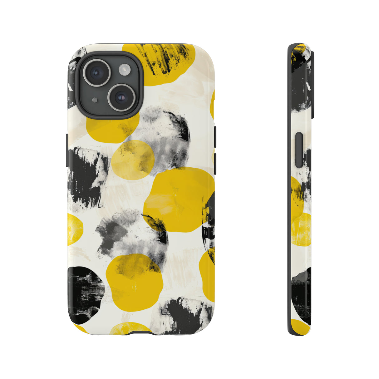 Yellow Dot Minimalism - Protective Phone Case